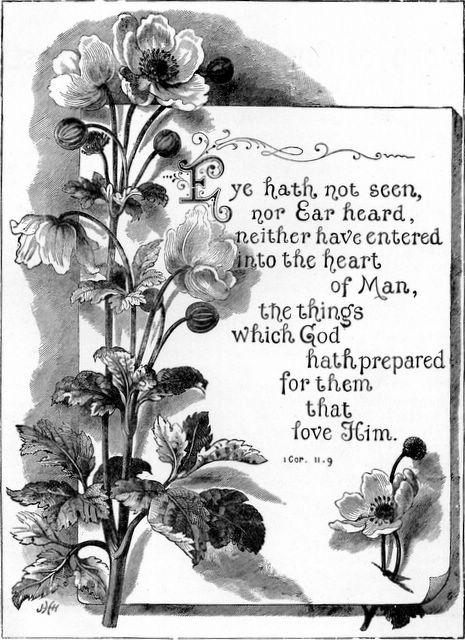 scan0022 But as it is written, Eye hath not seen, nor ear heard, neither have entered into the heart of man, the things which God hath prepared for them that love him - I Corinthians 2:9