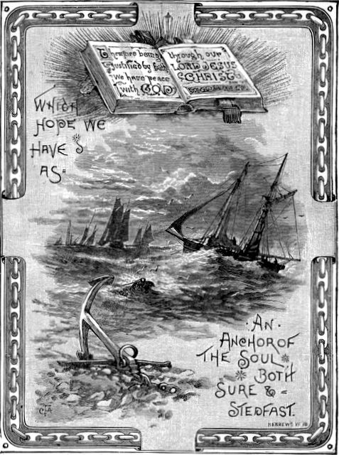 scan0023 Which hope we have as an anchor of the soul, both sure and stedfast - Hebrews 6:19