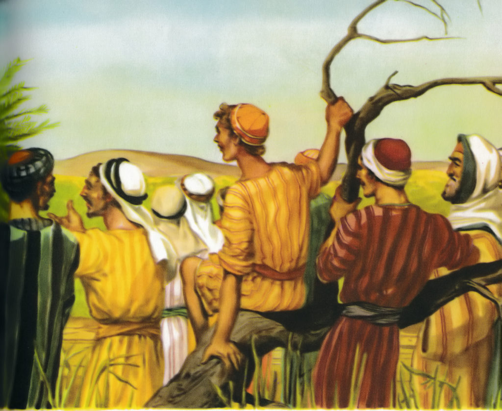 Crowds watching John the Baptist (Luke 3:7)