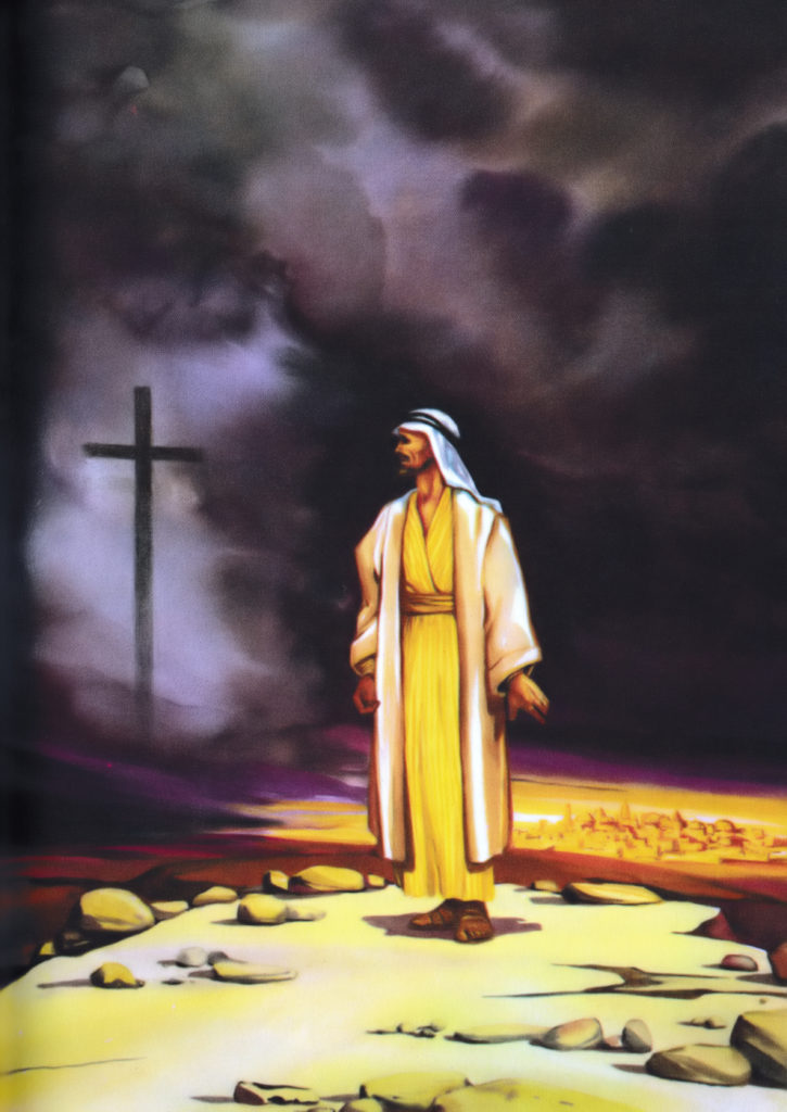 Jesus led out into the wilderness (Matthew 4:1)