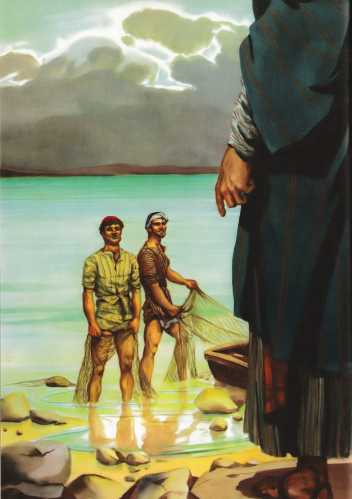 The calling of Peter and Andrews (Matthew 4:18-19)