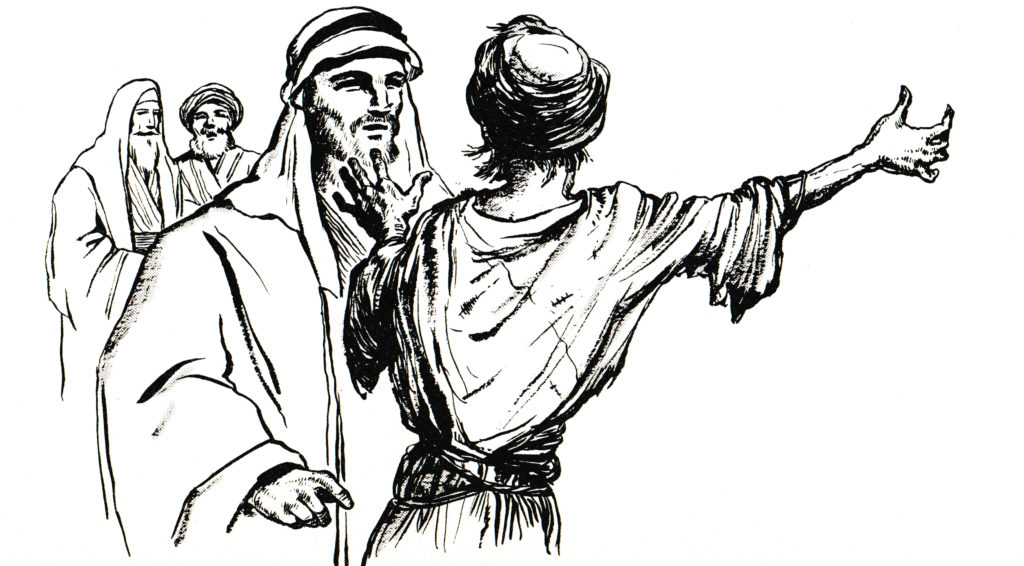 Man with an unclean spirit at the synagogue (Mark 1:23-26)