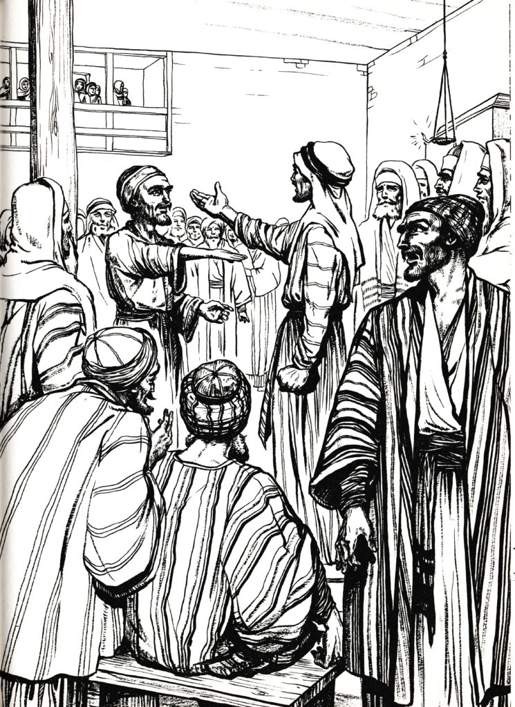 Jesus heals a man with a withered hand (Matthew 12:10-13)