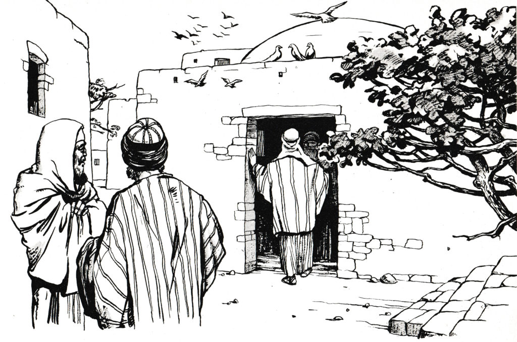 Jesus entered a house (Mark 7:24)