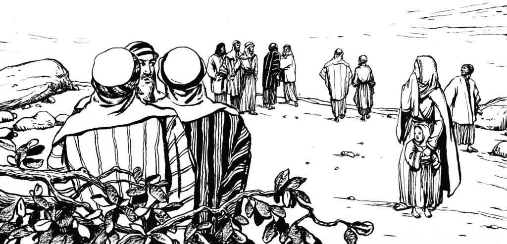 The people of Gerasenes ask Jesus to leave (Luke 8:37)