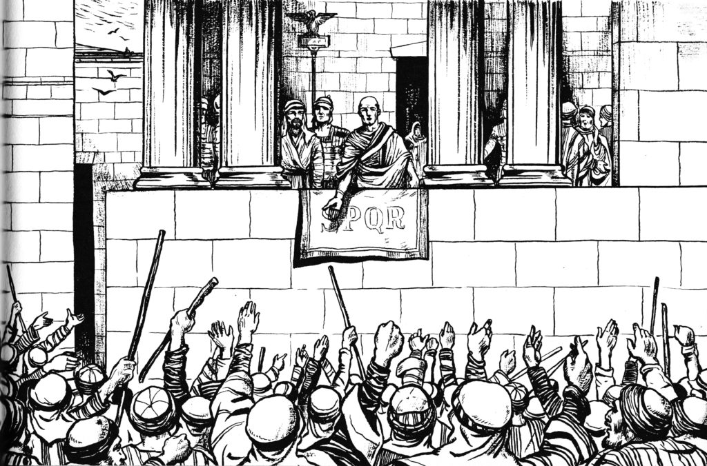 Pilate offers to release Jesus (Matthew 27:20-23)