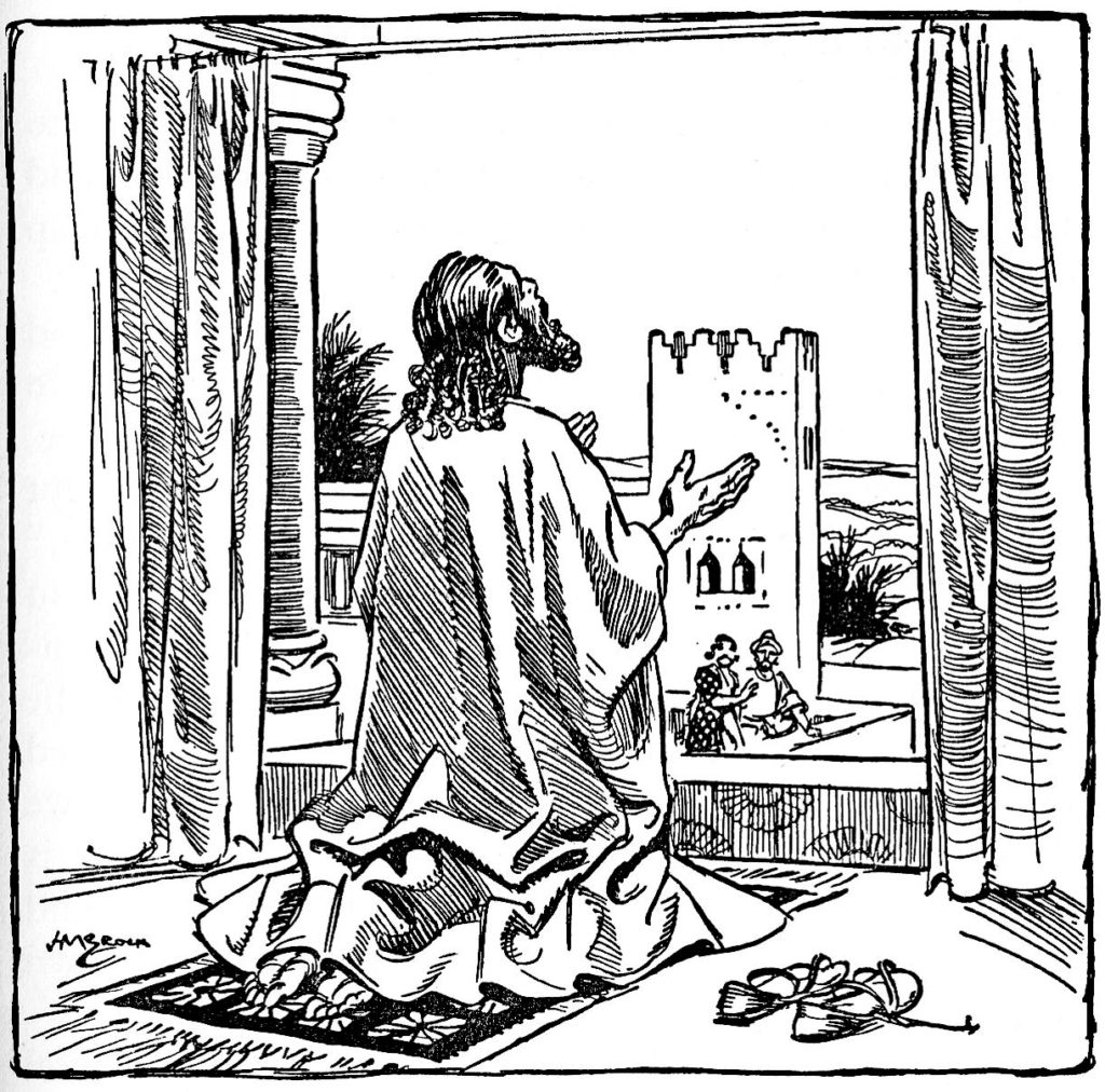 Daniel prayed at his window as was his custom (Daniel 6:10)
